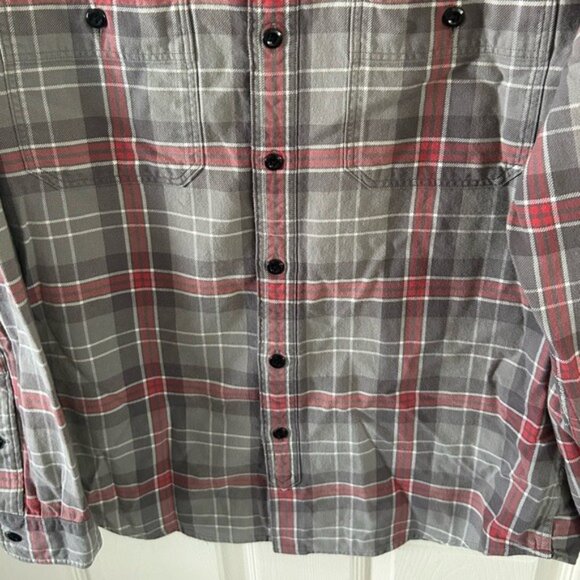 J Crew 100% Cotton Flannel Plaid Button Down Shirt Sz Medium Fall Winter Preppy - Picture 7 of 15